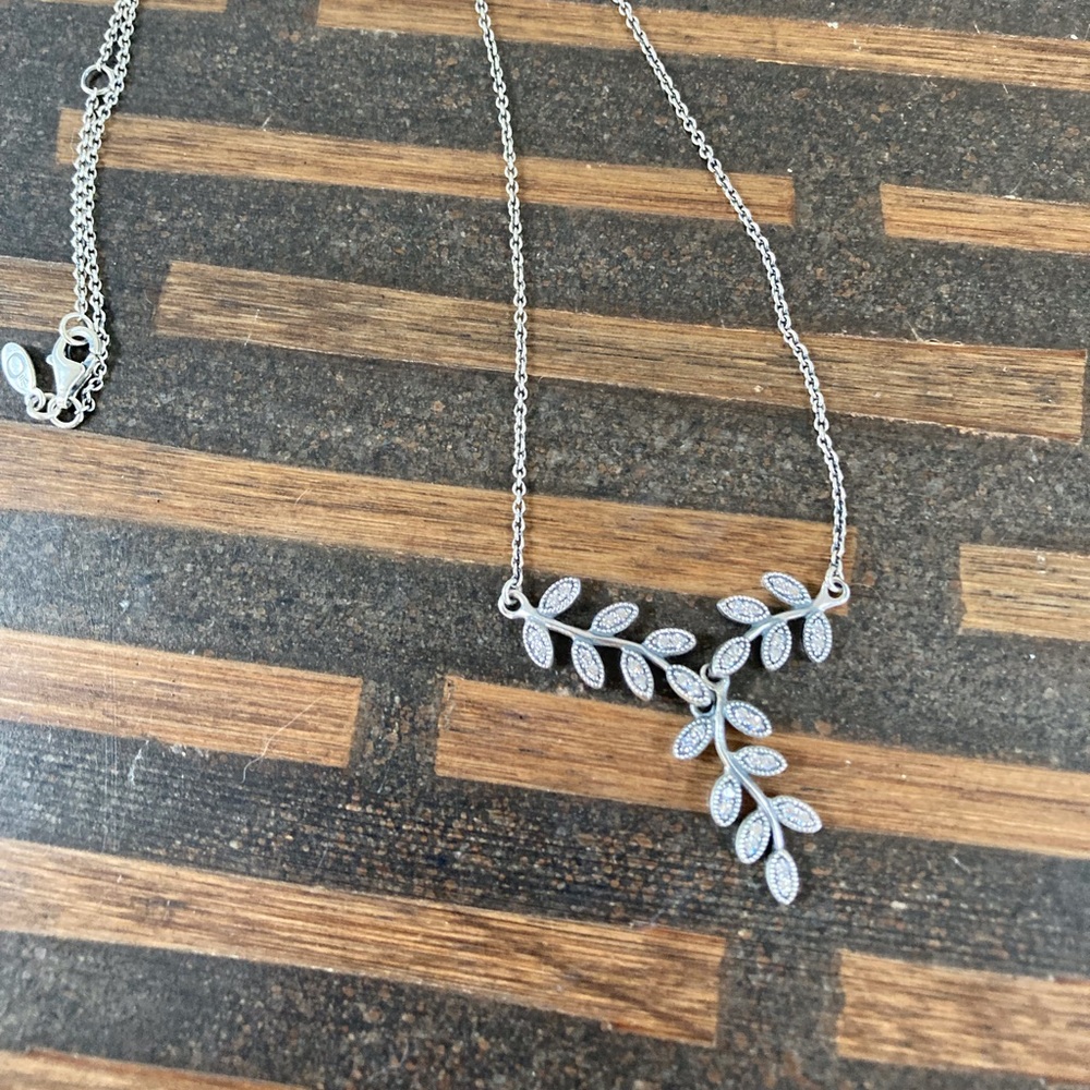 Pandora sterling silver necklace.